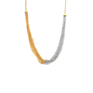 22K Yellow and White Gold Metallic Merger Chain| Pachchigar Jewellers