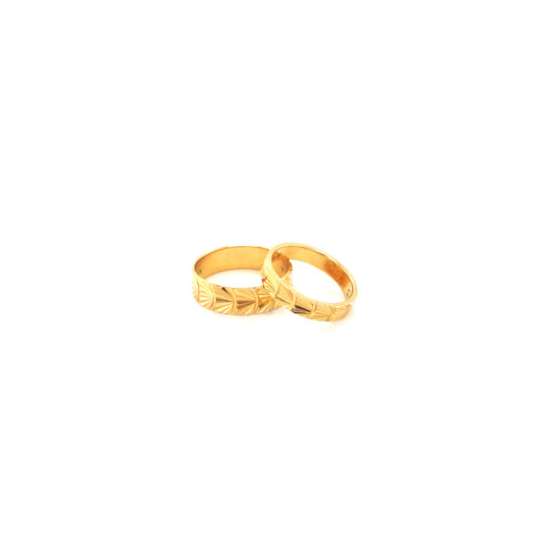 22K Yellow Gold Couple Ring Igniting Passionate Love| Pachchigar Jewellers