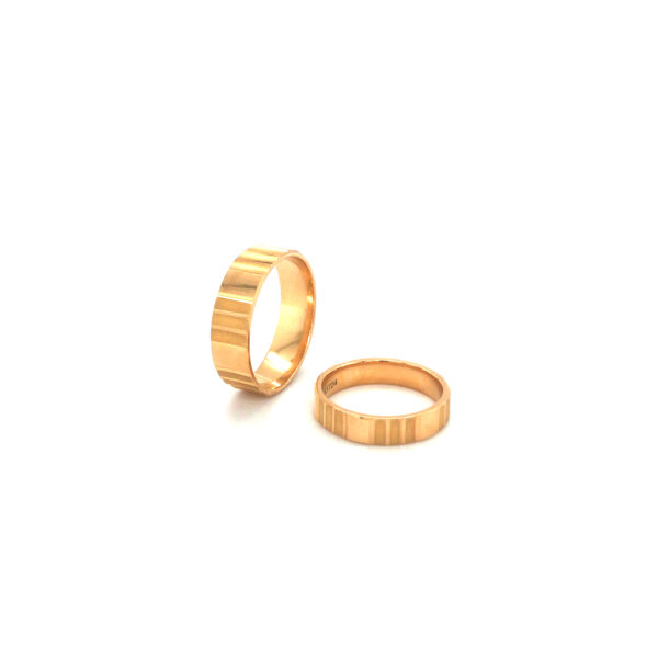 22K Matching Yellow Gold Ring Symbolizing Eternal Commitment| Pachchigar Jewellers