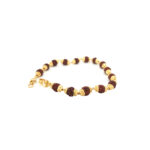 22K Yellow Gold Rudraksh Men's Bracelet