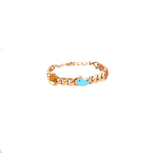 18KT Rose Gold Playful Kid's bracelet |Pachchigar Jewellers