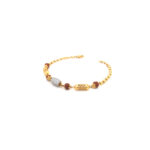 22K Yellow Gold Rudraksha Bracelet for Women