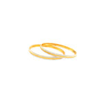 22K Yellow Gold Rhodium Finish Daily Wear Fancy Bangle