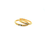 22KT Yellow Gold Antique Jadau Bangles |Pachchigar Jewellers