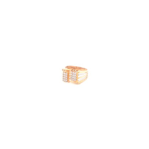 18KT  Rose Gold Authentic Rodium Mens Ring |Pachchigar Jewellers