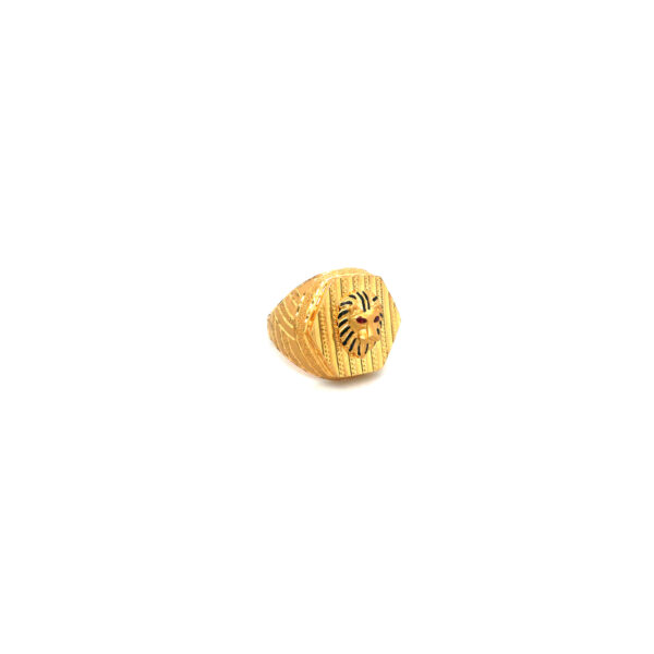 22KT Finest Gold Ring with a lion face|Pachchigar Jewellers