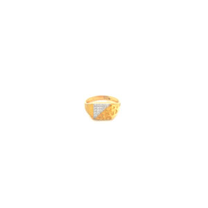 22KT Yellow Gold Elegant Gens Ring| Pachchigar Jewellers