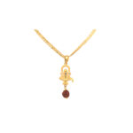 22KT Yellow Gold Rudraksha Pendant |Pachchigar Jewellers