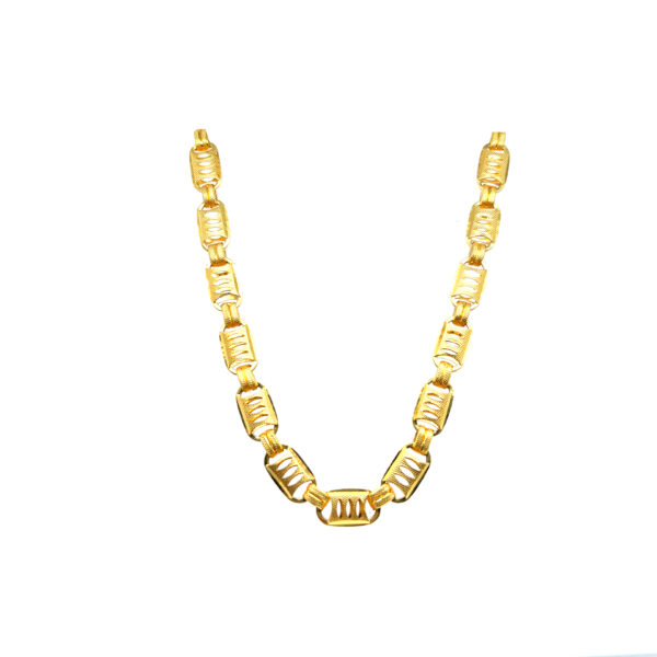 22KT Charismatic Hollow Gold Chain For Men |Pachchigar Jewellers