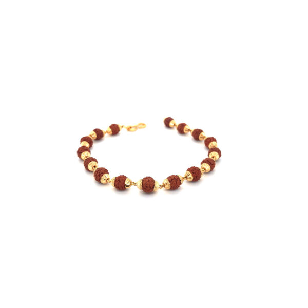 22KT Gold Rudraksha Bracelet | Pachchigar Jewellers