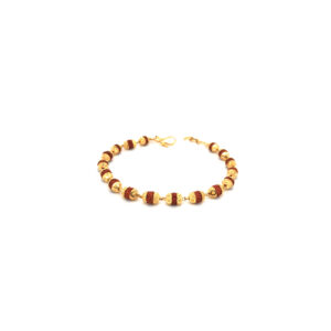 22KT Gold Rudraksha Bracelet for Men - Buy Now