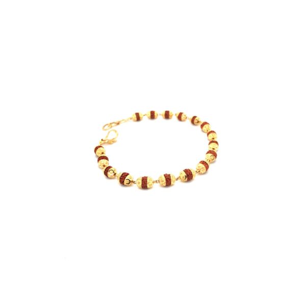 22KT Gold Rudraksha Bracelet for Men - Buy Now