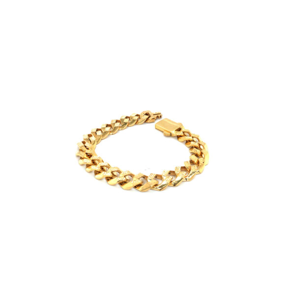 22KT Gold Classic Charm  Bracelet for the Modern Man