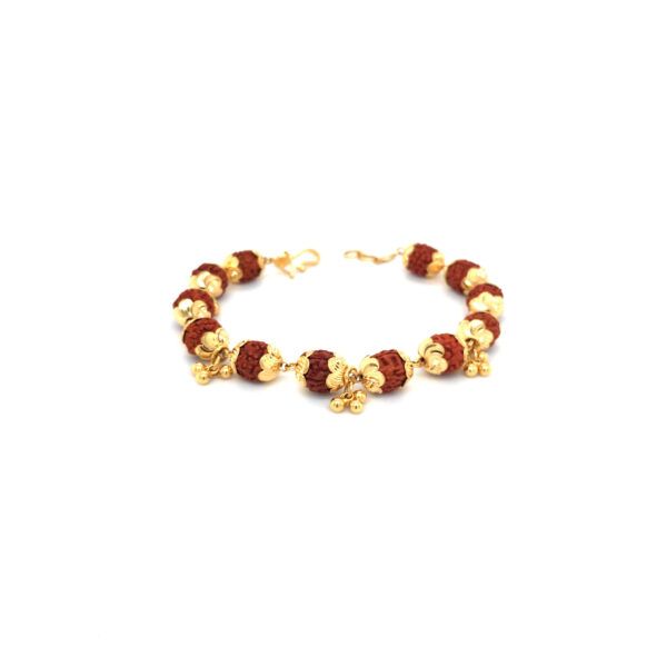 22KT Rudraksha Gold Bracelet | Pachchigar Jewellers