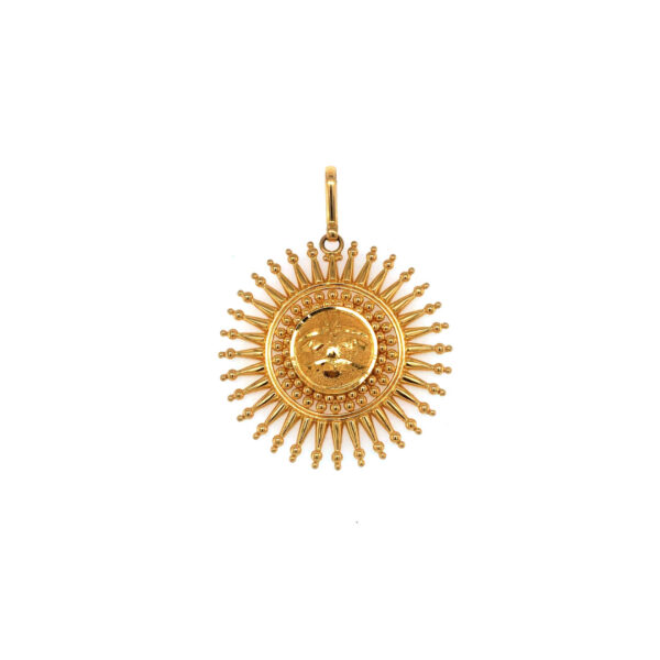 Divine Glowing Surya 22KT Gold Daily Wear Locket