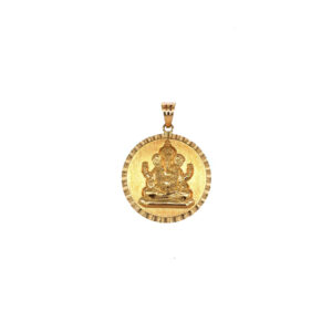22KT Gold Ganpati Design Gold Pendant |Pachchigar Jewellers