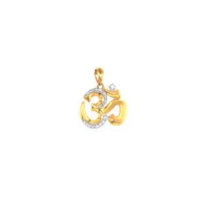 22K Gold Om Design Pendant| Pachchigar Jewellers
