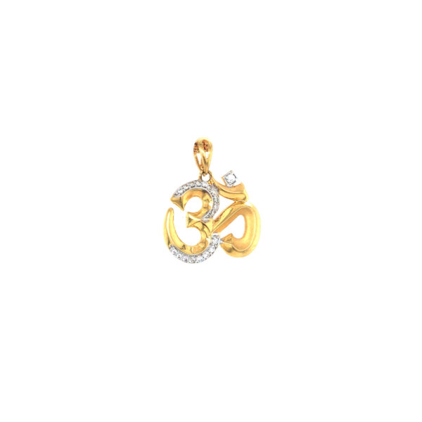 22K Gold Om Design Pendant| Pachchigar Jewellers