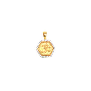 22KT 22K Real Gold Om Locket | Pachchigar Jewellers