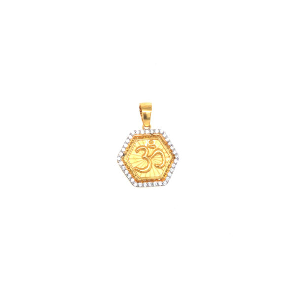 22KT 22K Real Gold Om Locket | Pachchigar Jewellers