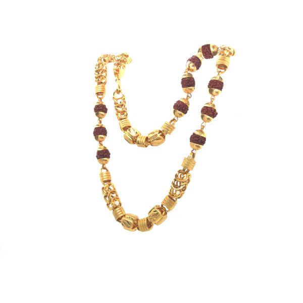 22KT Gold Rudraksha Mala |Pachchigar Jewellers