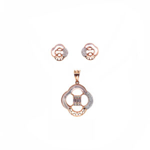 18KT Rose Gold Pendant Set |Pachchigar Jewellers