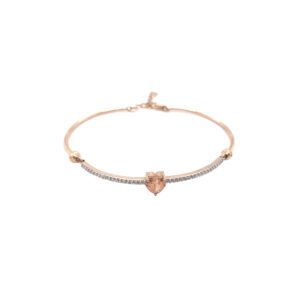 Heart-Shaped 18KT Rose Gold  Bracelet | Pachchigar Jewellers