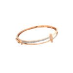 Elegant 18KT Rose Gold  Cuff Bracelet | Pachchigar Jewellers