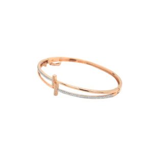 Elegant 18KT Rose Gold  Cuff Bracelet | Pachchigar Jewellers