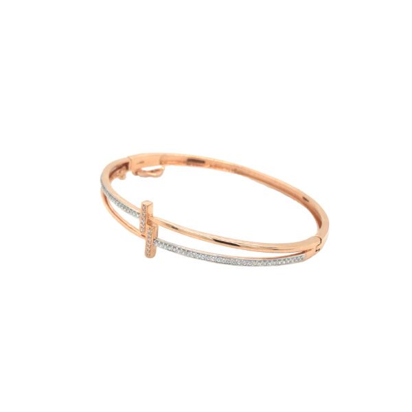 Elegant 18KT Rose Gold  Cuff Bracelet | Pachchigar Jewellers