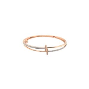 Elegant 18KT Rose Gold  Cuff Bracelet | Pachchigar Jewellers