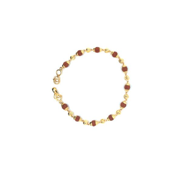 22KT Gold  Rudraksha Beads Bracelet | Pachchigar Jewellers