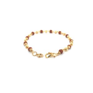 22KT Gold  Rudraksha Beads Bracelet | Pachchigar Jewellers