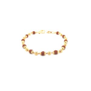 22KT Gold  Rudraksha Beads Bracelet | Pachchigar Jewellers