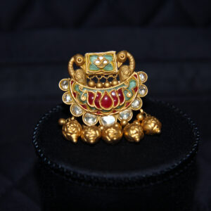 22KT Gold Regal Kundan Ring | Pachchigar Jewellers