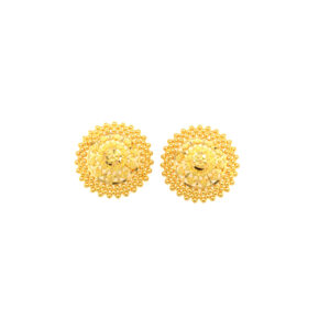 Exquisite 22KT Gold Stud Earring–Traditional Tops For Women