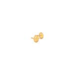 22KT Yellow Gold Floral Studs for Daily Wear