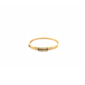 22KT Gold Men’s Designer Kada with CZ Premium Design