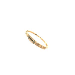 22KT Gold Men’s Designer Kada with CZ Premium Design