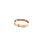 Men’s 18KT Rose Gold Honeycomb-Textured  Bracelet