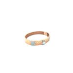 Men’s 18KT Rose Gold Honeycomb-Textured  Bracelet