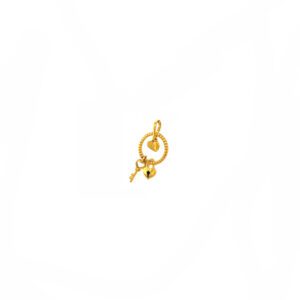 22KT Gold Heart Lock key Kids Pendant |Pachchigar Jewelers