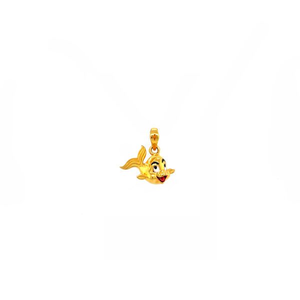22KT Gold Smiling Fish Pendant for Kids| Pachchigar Jewelers