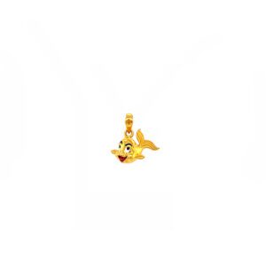 22KT Gold Smiling Fish Pendant for Kids| Pachchigar Jewelers
