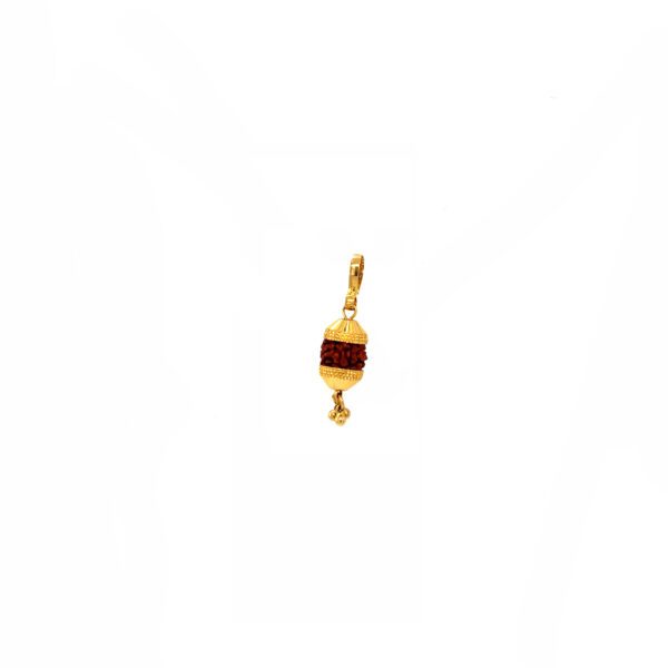 22KT Gold Rudraksha Blessings Pendant for Kids