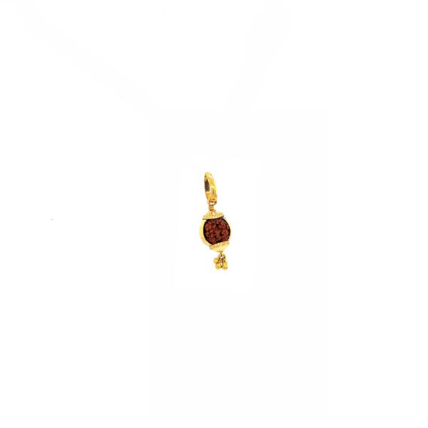 22KT Gold Traditional Rudraksha Ball Pendant for Kids