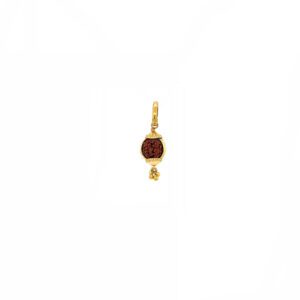 22KT Gold Traditional Rudraksha Ball Pendant for Kids