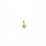 22KT Gold Textured Ball Pendant for Kids|Pachchigar Jewelers