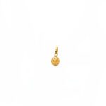 22KT Gold Textured Ball Pendant for Kids|Pachchigar Jewelers