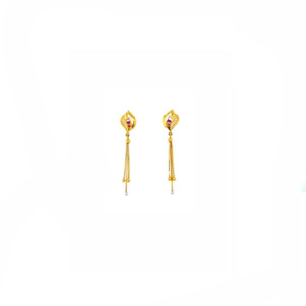 22KT Gold Drop Earrings | Pachchigar Jewellers